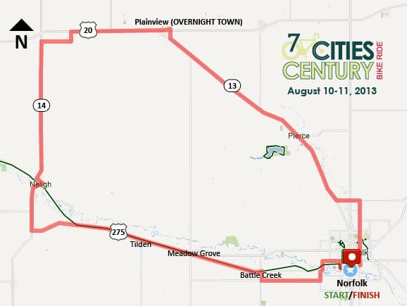 NE: 7 Cities Century Ride