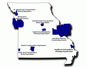 Missouri's 8 Metropolitan Planning Organizations