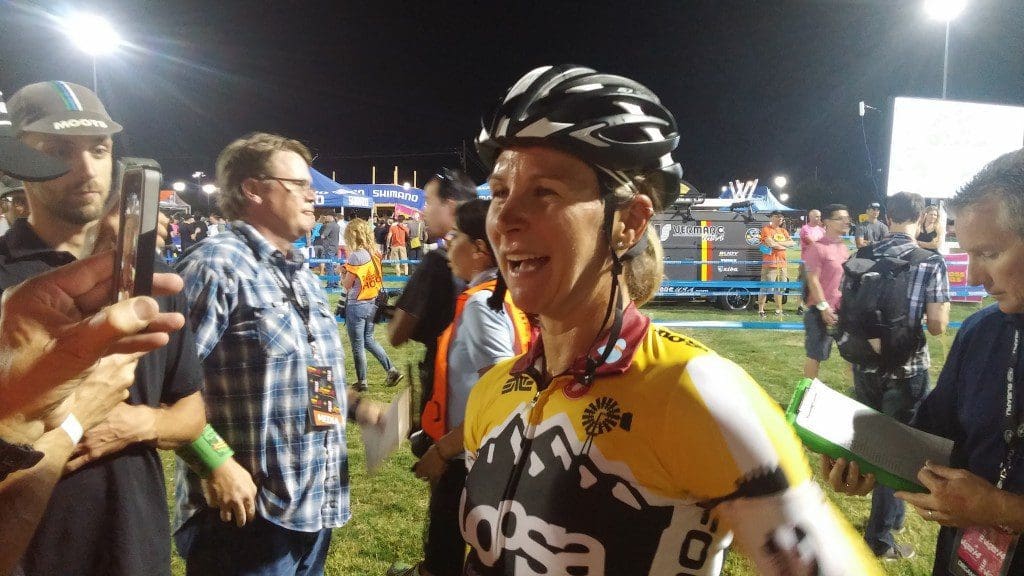 Meredith Miller after her CrossVegas 2014 win